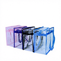 Sac à main en PVC transparent, taille et logo personnalisables, respectueux de l'environnement, grande capacité, résistant à l'eau, sac de voyage pour la plage et la natation