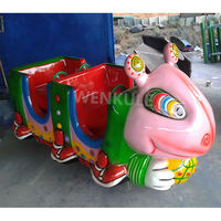 Tramway Kiddie Train pour parc d'attraction Fabricant Direct Space Thème fonctionnant sur piles sur rails 16 sièges avec lumières et musique