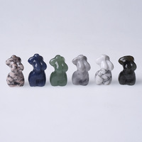 HZ Großhandel Kristall-Frauenfigur Blaue Aventurin-Kristall-Torso-Statue Geschnitztes Göttinnen-Modell-Körper