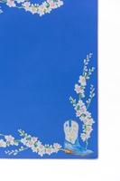 Tapis de jeu de mahjong américain antidérapant en caoutchouc, motif fleurs de cerisier, 31,5 pouces, pour table de mahjong américaine, style bottes de cowboy western