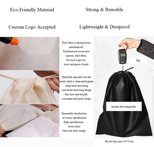 Individuell bedruckte Vlies-Zugbeutel, umweltfreundliche wiederverwendbare Einkaufstasche, staubdichte Geschenktaschen im Großhandel für Einzelhandelsgeschäfte - Product Image 4