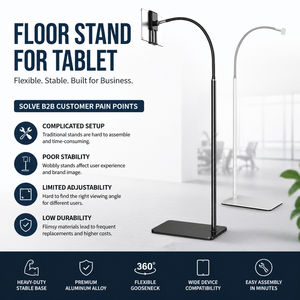 Soporte Metálico <span class=keywords><strong>para</strong></span> Teléfono con Brazo Largo y Flexible, con Rotación de 360 Grados °   Soporte Flexible con <span class=keywords><strong>Clip</strong></span> Ajustable <span class=keywords><strong>para</strong></span> Tablet PC de 4.6-13 Pulgadas, Compatible con <span class=keywords><strong>iPad</strong></span>/Tablet/iPhone - Product Image 2