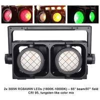 Igracelite CRI 95 2x300W RGBAWW Proyector Cegador LED IP65 Impermeable DMX512/RDM para Iluminación de Escenario en Conciertos y Eventos