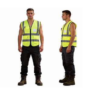 เสื้อกั๊กสะท้อนแสงสำหรับงานอุตสาหกรรม CITICITY สีเหลือง สำหรับงานก่อสร้าง พร้อมโลโก้ - Product Image 6