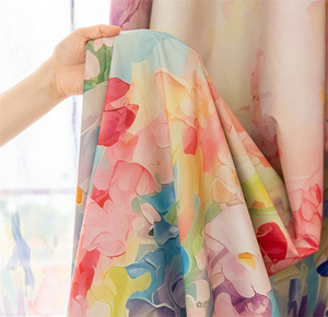 Mùa Xuân hoa sơn dầu vườn thiên nhiên phong cảnh cửa sổ trang trí rèm cửa đầy đủ Màn in rèm cửa vải cuộn - Product Image 5