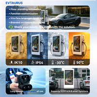 Borne de recharge rapide DC multi-standards Penoda 120 kW, CCS2, CCS1, CHAdeMO, OCPP 1.6J, GB/T, chargeur de véhicules électriques commercial extérieur, indice de protection IP55