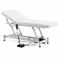 Table de massage électrique à 1 moteur, 185 cm, hauteur réglable, pour soins du visage et spa, avec pédale – Vente en gros