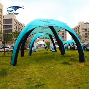 Custom Logo Event Moto Sport Inflatable Dome Tent Rally Race Air Spider Tent for Outdoor