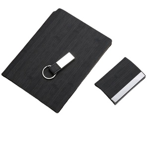 <b>Personalized</b> Mini Notebook <b>Keychain</b> - Custom Logo PU Leather Metal Notebook for Business Gifts & Events - Product Image 3