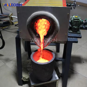 Fourneau de fusion à induction en acier inoxydable Walldorn à haut rendement énergétique, fréquence 2-20 kHz, moteur 220 V/380 V, capacité 10-200 kg/h - Product Image 5