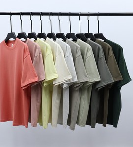 280gsm alta calidad Drop Shoulder Streetwear Heavyweight Heavy Camiseta 100% algodón camiseta de gran tamaño para hombres - Product Image 2