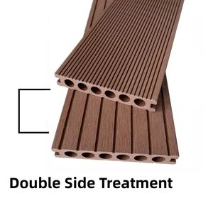 Dalles de terrasse en composite bois-plastique double face pour extérieur, revêtement de sol WPC - Product Image 2
