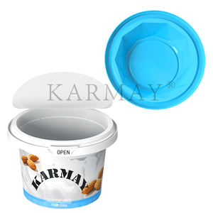 Nouveau design PP de qualité alimentaire 170ml rond Bule tasse de yaourt bio avec grain - Product Image 5