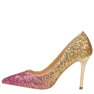 Superficiale punta punta cambiare Paillettes <span class=keywords><strong>scarpe</strong></span> <span class=keywords><strong>tacco</strong></span> alto - Product Image 3