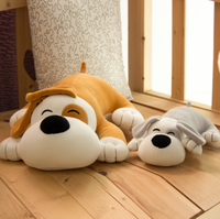 Coussin en peluche chiot pour dormir, jouet mignon, machine à ciseaux de grande taille, poupée pour machine à attraper pour enfants