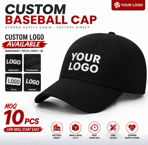 Cappellino da Baseball Liscio all'Ingrosso, Regolabile in Twill di Cotone, Cappello Sportivo Vuoto Personalizzabile con Ricamo e Stampa, Fornitore Promozionale - Product Image 1