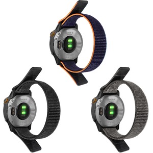 BEEFLYPOWER Sangle en nylon à boucle auto-agrippante 20mm 22mm 26mm pour <span class=keywords><strong>bracelet</strong></span> de <span class=keywords><strong>montre</strong></span> <span class=keywords><strong>Garmin</strong></span> Enduro <span class=keywords><strong>Fenix</strong></span> 6 6X Pro Forerunner 945 - Product Image 3