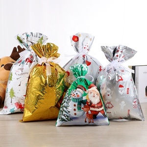 Emballage cadeau de Noël personnalisé sacs à cordon bonbons biscuits sacs d'emballage décoration sacs cadeaux pour offrir des cadeaux - Product Image 3