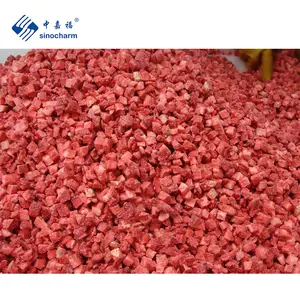 Sino charm New Season 10*10mm Hot Selling Bio Frozen Diced Strawberry Exporteur Fabrik preis IQF Strawberry Cubes