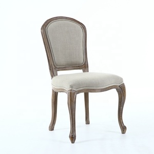 Anji Bois de Hêtre KSF25026 Beige Polyester Restaurant Chaises Tapissées de Salle À Manger En Bois - Product Image 2