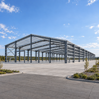 Structure en acier durable, entrepôt industriel, atelier de stockage, bâtiment métallique préfabriqué pour la logistique et la fabrication