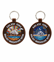 Porte-clés brodé personnalisé, porte-clés avec patch pour les marques de plein air, souvenir de voyage, cadeau promotionnel, fabricant en gros