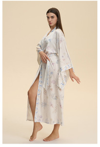 Set di 2 Pezzi Abaya Autunnale di Lusso per Donne Musulmane, Camicia <span class=keywords><strong>da</strong></span> <span class=keywords><strong>Notte</strong></span> Traspirante in Poliestere Non Tessuto con Scollo a V e Maniche Lunghe - Product Image 3