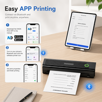 Imprimante thermique A4 N81 portable sans encre, imprimante mobile sans fil pour bureau, maison, petite entreprise