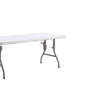 8ft Nhựa Trắng Gấp Bàn Hình Chữ Nhật Hội Nghị, Dài Hẹp Bàn Ăn Cho Nhà Hàng Và Trường Học - Product Image 1