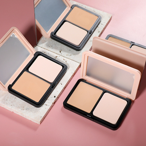 Polvo <span class=keywords><strong>compacto</strong></span> vegano personalizado, base de <span class=keywords><strong>maquillaje</strong></span> de 11 colores, polvo de prensa mate de cobertura completa de larga duración para <span class=keywords><strong>piel</strong></span> oscura - Product Image 2