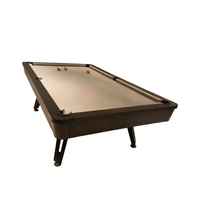 Table de billard professionnelle de 7 pieds pour l'intérieur/l'extérieur, table de billard à neuf boules en caoutchouc durable moderne, vente chaude, personnalisable pour la famille et le club