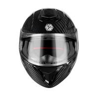 Casque de moto vintage pour la sécurité en conduite, casque de moto modulaire à double visière, casque intégral en fibre de carbone pour la course automobile