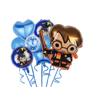 Ensemble de ballons de personnage de dessin animé pour fête d'<span class=keywords><strong>anniversaire</strong></span> d'enfants, ballons en film d'aluminium - Product Image 3
