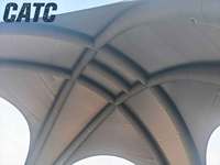 Tente gonflable de luxe sur mesure CATC 10x10m, dôme gonflable, chapiteau avec structure robuste à ossature métallique pour événements extérieurs et branding