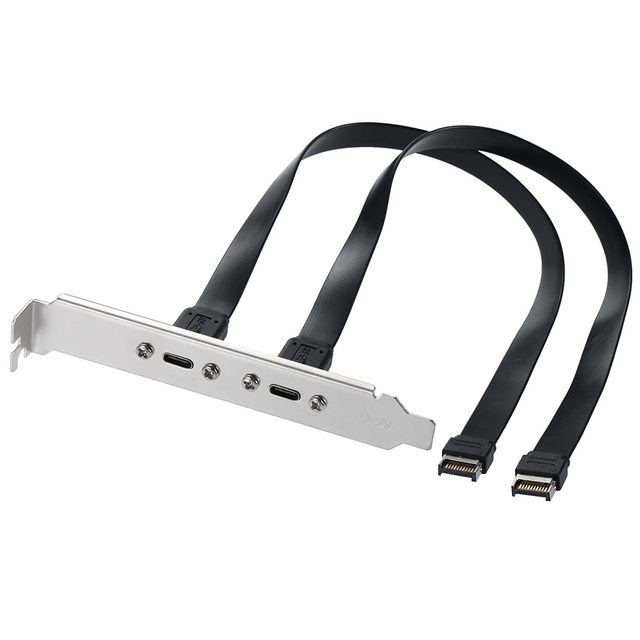 Dual USB 3.1 Type-C Front Panel Header Type E Male to Type C Female Connectors Motherboard Expansion Cable