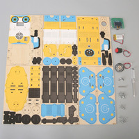 Robot Inteligente de Interacción Humano-Computadora con IA, Kit de Madera para Armar, Controlado por Voz, Kit Educativo
