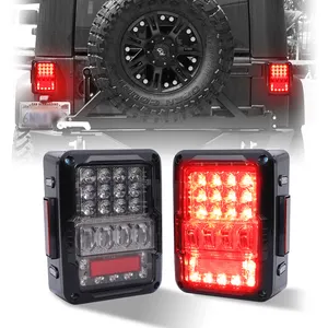 הבהיר 30W גיבוי הפוך 12V LED משאית זנב מנורת עבור Jeep JK בלם אחורי אור המצטיין 07-18 שמאל וימין צד כמו זוג