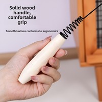 Jouet pour chat avec plumes CFA CW-D013 à long manche – Idéal pour chatons et petits chats – Parfait pour l'auto-entretenissement et amuse les animaux de compagnie