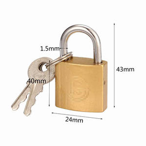 セキュリティチェーン ワールドトップブランド 高品質 ロングノーマルシャックル ソリッドブラス南京錠 - Product Image 4