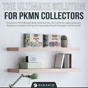 מארז תצוגה אקרילי לקופסאות בוסטר של PKMN, ניתן לערום, אקריליק עבה במיוחד עם מגנטים חזקים - Product Image 5