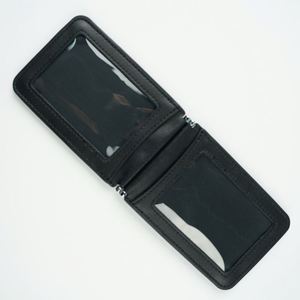 Business Professional Leather ID Card Holder Detachable Card Holder Silk Screen <b>Polyester</b> <b>Lanyard</b> for Office Use - Product Image 3
