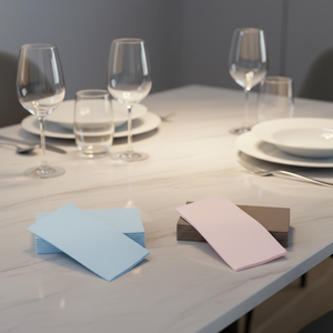 Serviettes en papier Airlaid avec logo imprimé et estampage à chaud, serviettes en lin de Noël jetables, 40 x 40 cm / <span class=keywords><strong>33</strong></span> x 40 cm - Product Image 1
