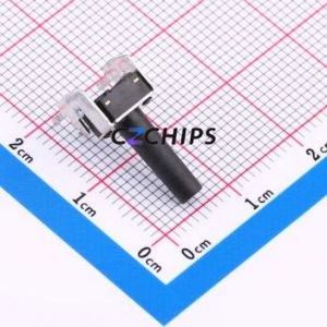 TC-6615-15.0 -260g Tactile Switch Through hole,7.5x3.6mm Switch Single Pole Single Throw Round Button 2.6N Right Angle Insert - Product Image 2