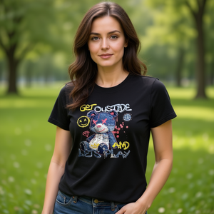 T-Shirt Unisex 100% Cotone 210GSM con Stampa DTF, Casual, Traspirante e Resistente, Maglietta da Donna - Product Image 3