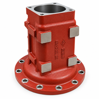 Boîtier d'engrenage de deuxième étage en fonte ductile OEM, réducteur de boîtier d'essieu moulé avec usinage CNC de précision pour systèmes de transmission