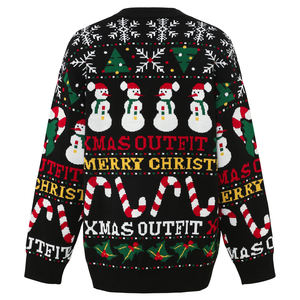 Fabricants de pulls en jacquard à <span class=keywords><strong>col</strong></span> rond pour hommes, à manches longues, pour l'hiver, à thème de Noël - Product Image 2