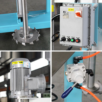 Machine de dispersion de levage pneumatique 4kw Dispersant de teinture Peinture au latex Homogénéisateur haute vitesse Mélangeur Disperseur pour l'industrie de l'encre