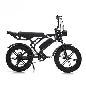 Vélo électrique de montagne à pneus gras tout-terrain avec batterie au lithium <span class=keywords><strong>sans</strong></span> balais en acier à frein à disque moteur de moyeu arrière de 20 pouces - Product Image 5