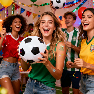 Calcomanías de Tatuajes de Fútbol Coloridas 2026, Personalizables con el Logotipo del Equipo, Resistentes al Agua, Artículos de Lujo para Fiestas de Fans - Product Image 5