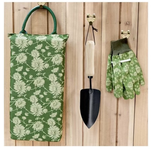 Ingrosso 3 pezzi Set di attrezzi da giardino classici rustici guanti per ginocchiere stampa floreale Kit regalo giardinaggio donna comodo imbottitura in schiuma - Product Image 3